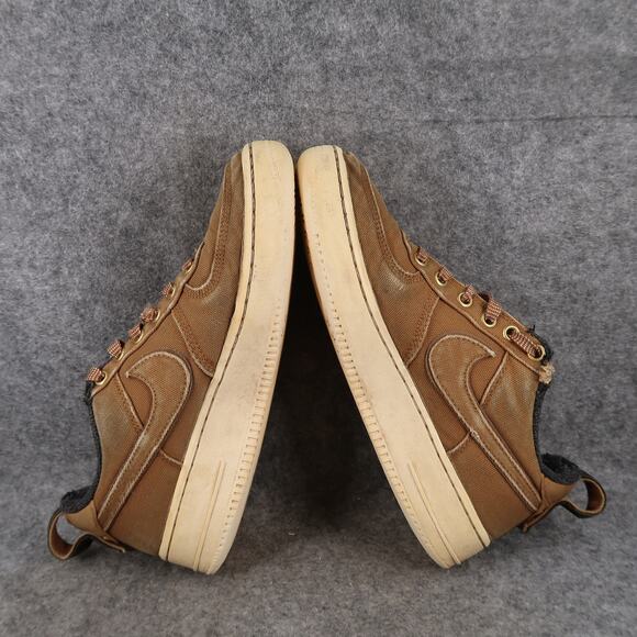 Nike Shoes 6Y Air Force 1 Low Carhartt WIP Ale Brown GS Sneakers Canvas Corduroy - Picture 12 of 16